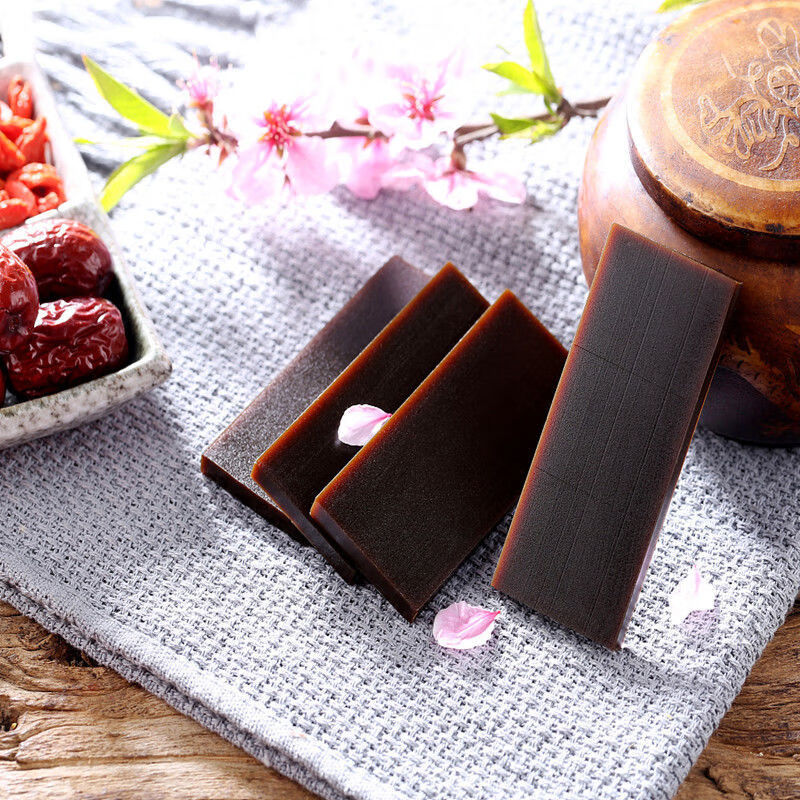 鹿胶中药材鹿角胶块正宗鹿胶250克铁盒装食用鹿胶有