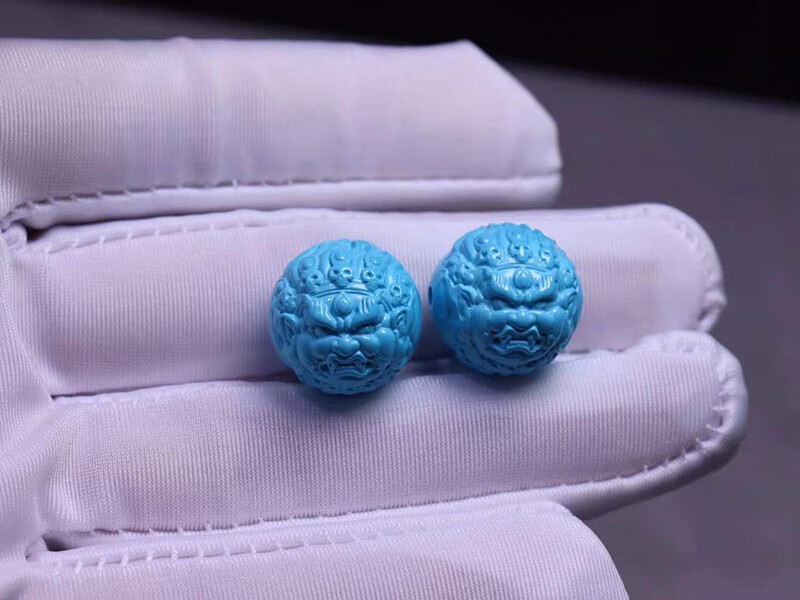 古珍 绿松石三通大 黑天阿呆陀林骷髅头百香籽 圆散珠平安扣观音佛