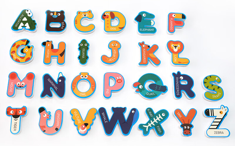 动物造型字母沐浴玩具2