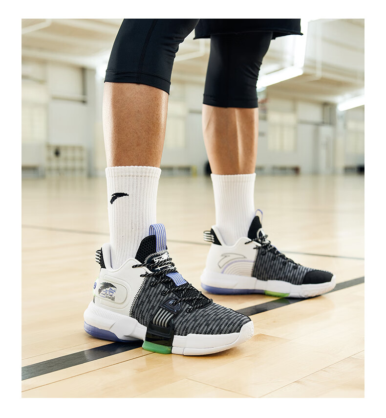 【11预售 轻狂2代】安踏篮球鞋男低帮外场水泥克星实耐磨支撑防侧翻