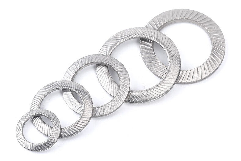 定制304不锈钢碳钢锁紧垫片防松垫圈双面齿din9250蝶形防滑垫m3m42304