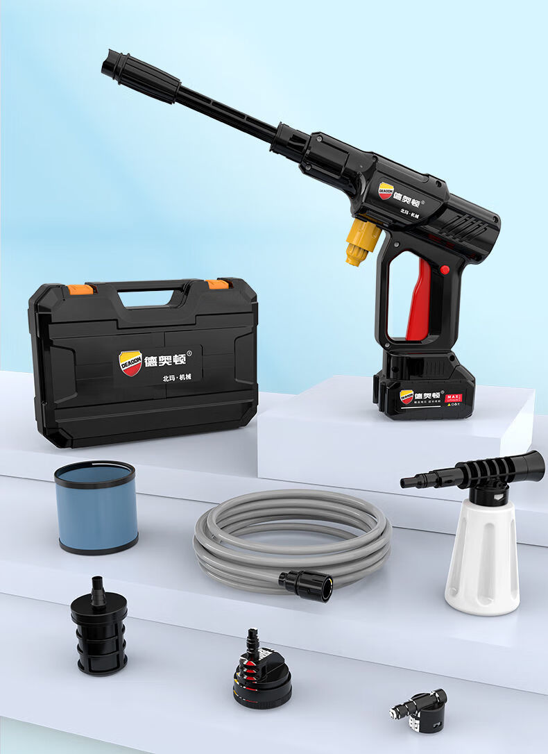 洗车水枪无线洗车机车用家用便携式充电高压水枪锂电池水泵刷车抢清洗