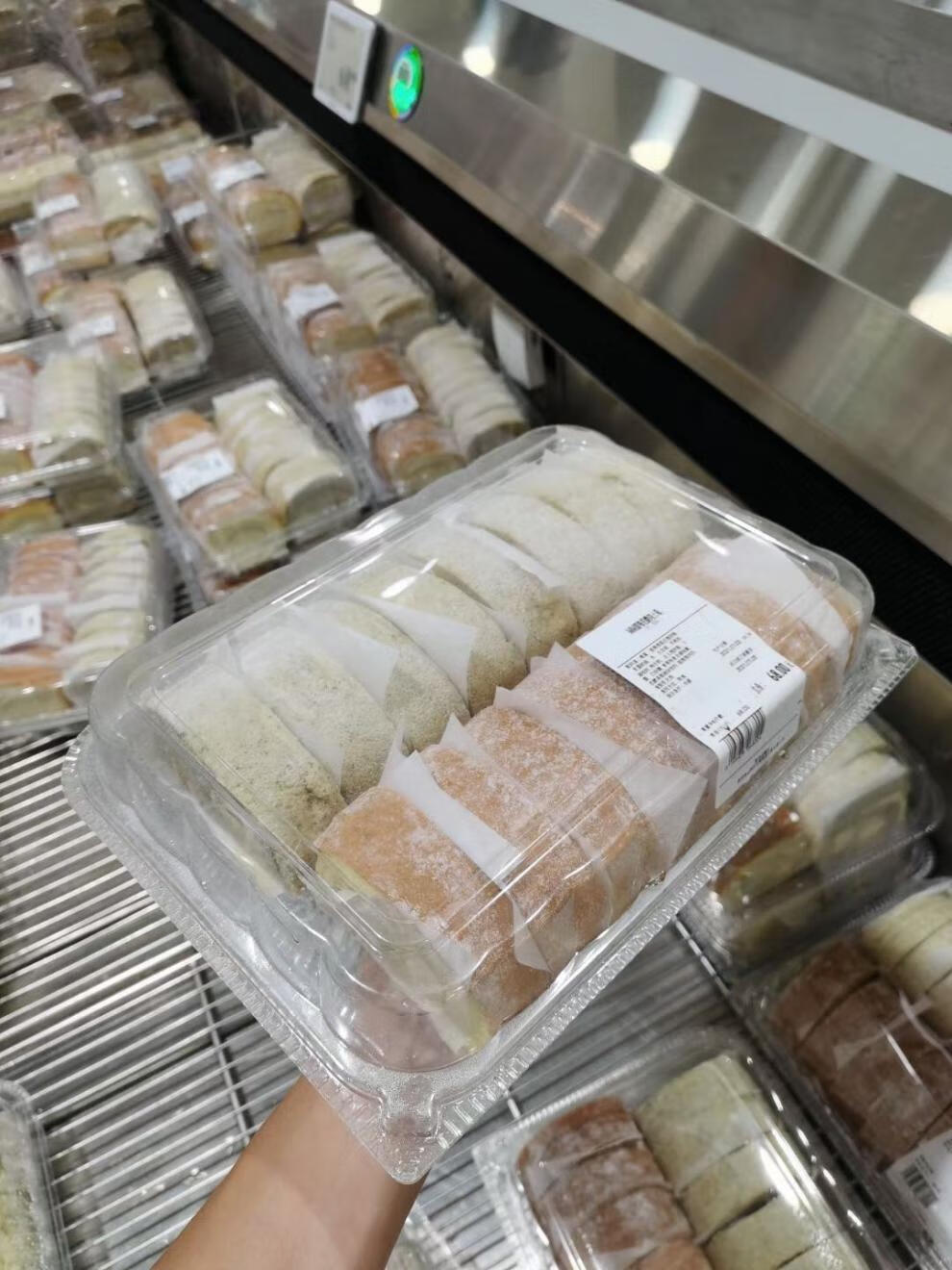 山姆超市原味伯爵瑞士卷杭州12kg16块装甜点巧克力咖啡卷江浙沪皖泡沫