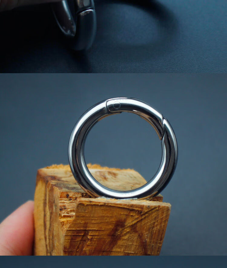 蜜丝吴新品不锈钢高级匙钥扣316不锈钢钥匙扣汽车钥匙扣弹簧扣圆环扣