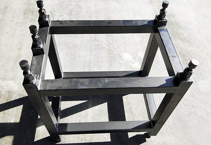 铸铁平板支架可调支架托架大理石花岗石平板工作台测量平台支架100100