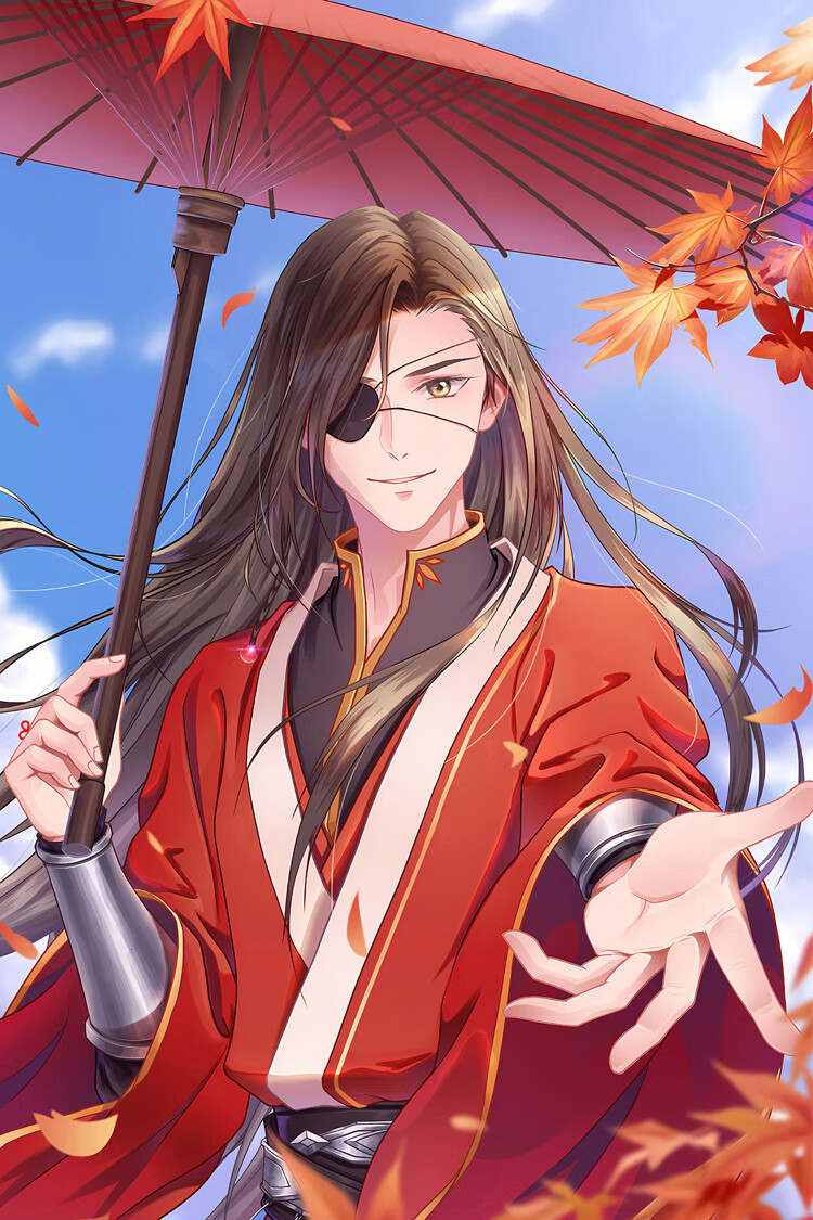 官方自营 天官赐福卷轴天官赐福海报定制壁纸挂画墙纸谢怜花城三郎花