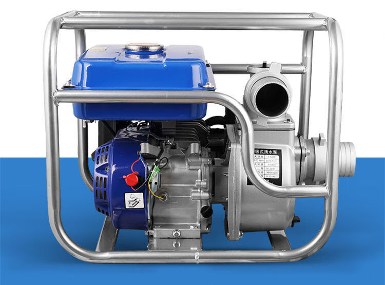 高扬程农用抽水机170f四冲程2寸电启动汽油机水泵自吸 双叶轮高扬程