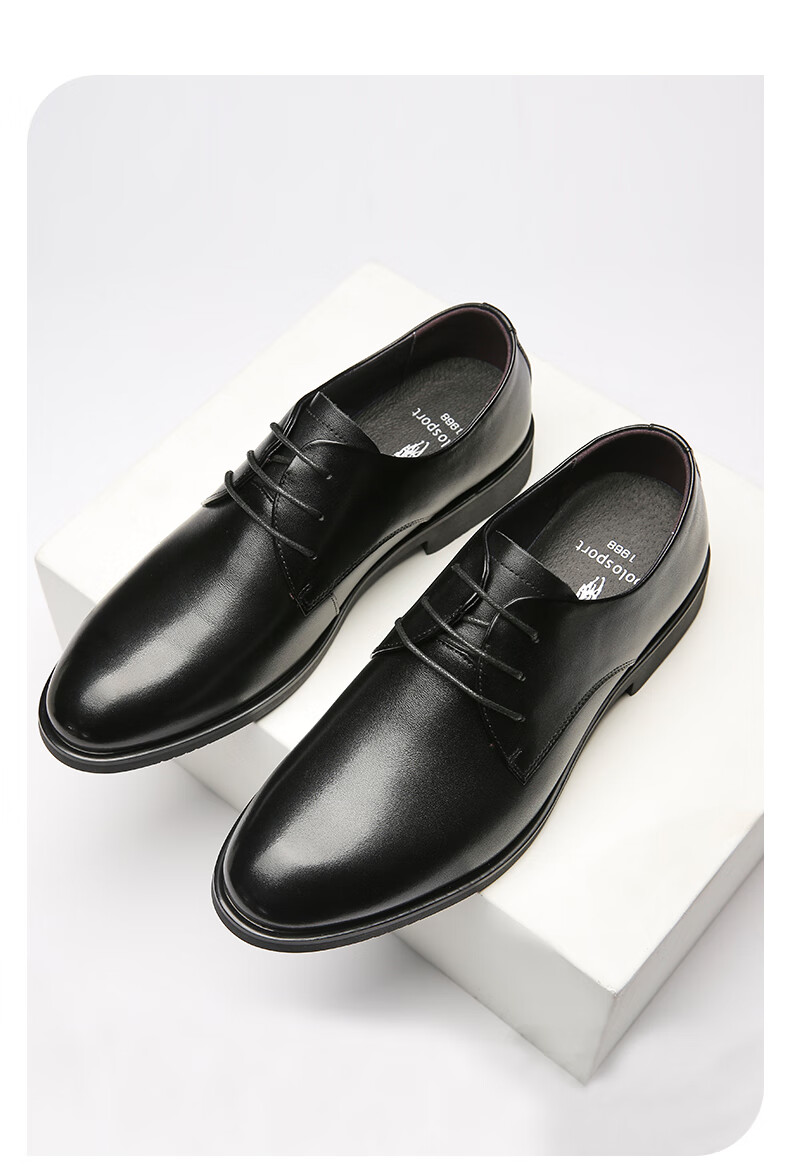 商场同款ppolosport男士新款2021商场同款牛皮商务正装皮鞋英伦婚鞋