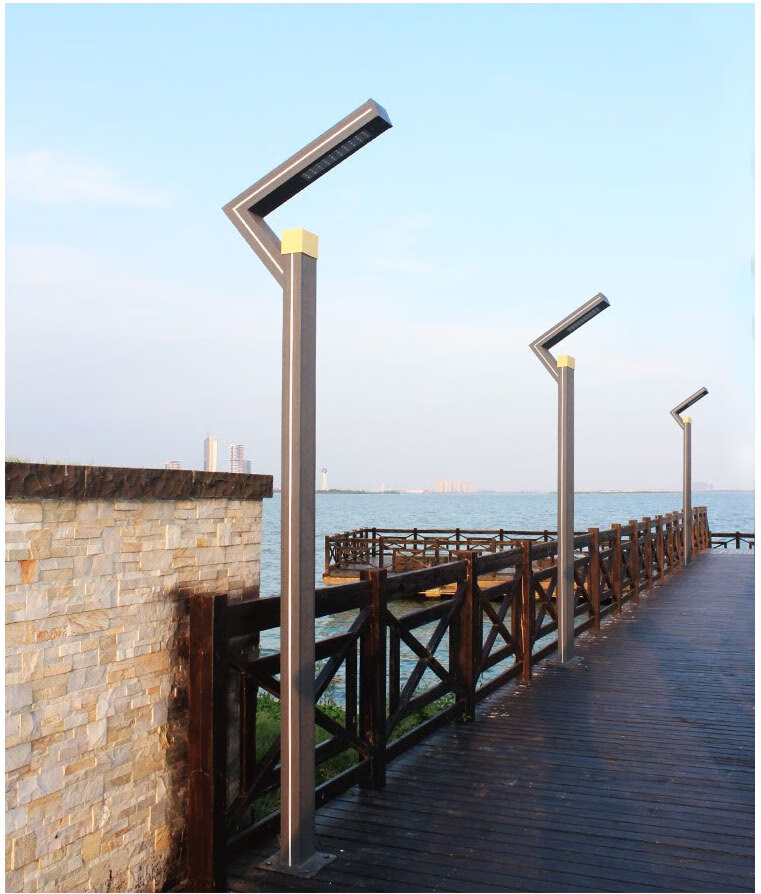 铝型材景观灯3米庭院方灯园林工程太阳能路灯别墅防水ledaa 闪电灯-3.