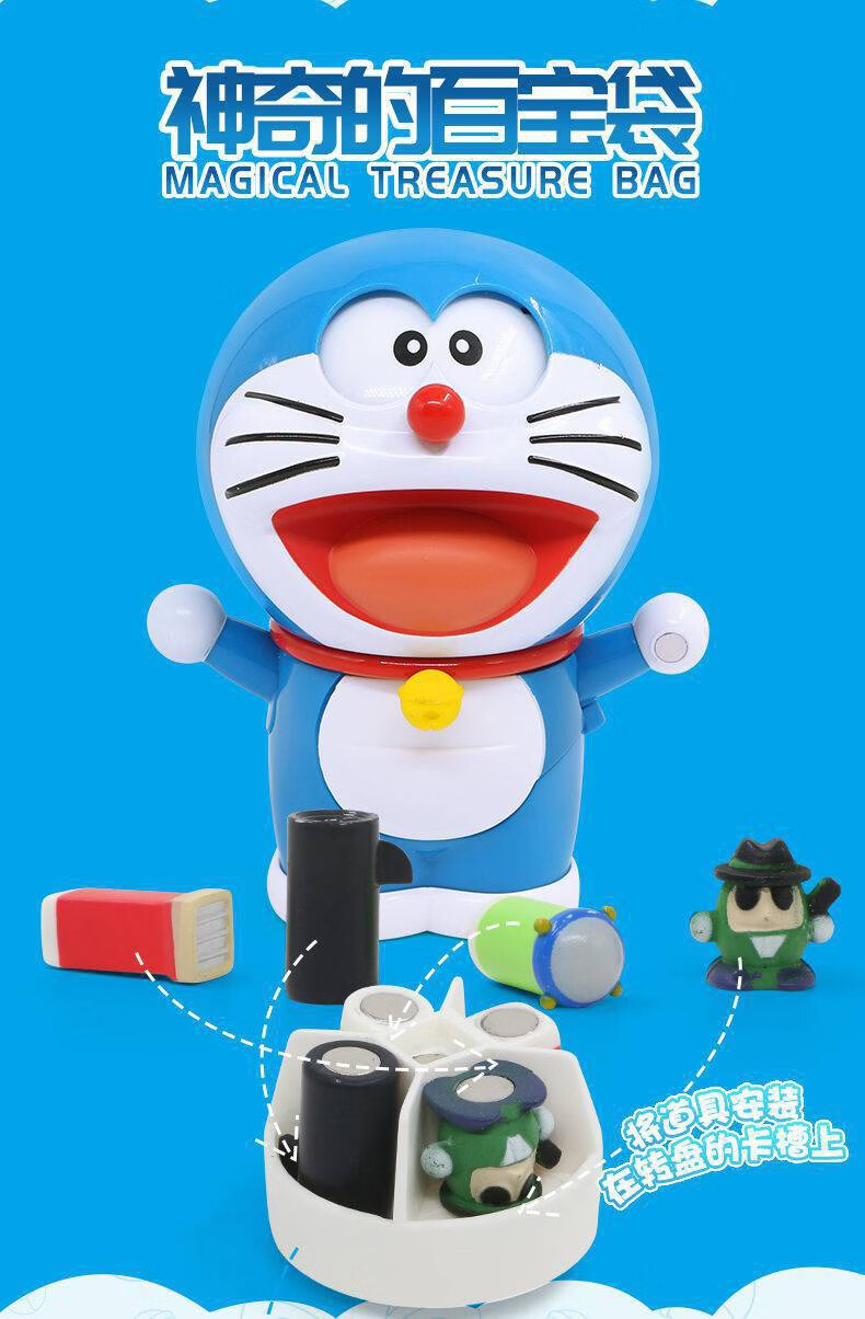 哆啦a梦玩具抖音同款百宝箱卡通叮当猫变脸掏东西的机器猫百宝袋儿童