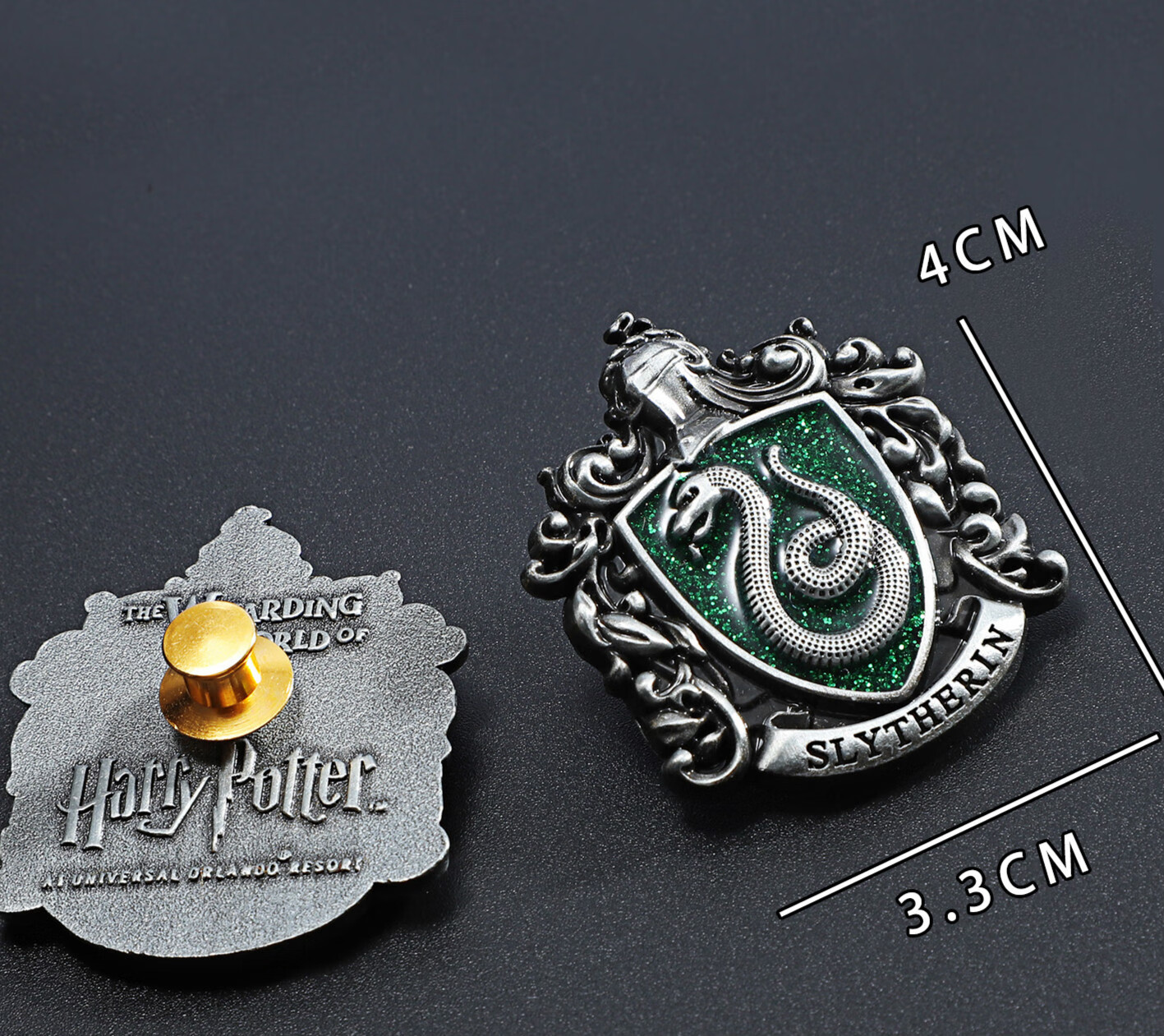 哈利波特徽章学生套装霍格沃茨男金属配饰纪念品马尔福家徽pe标志盒