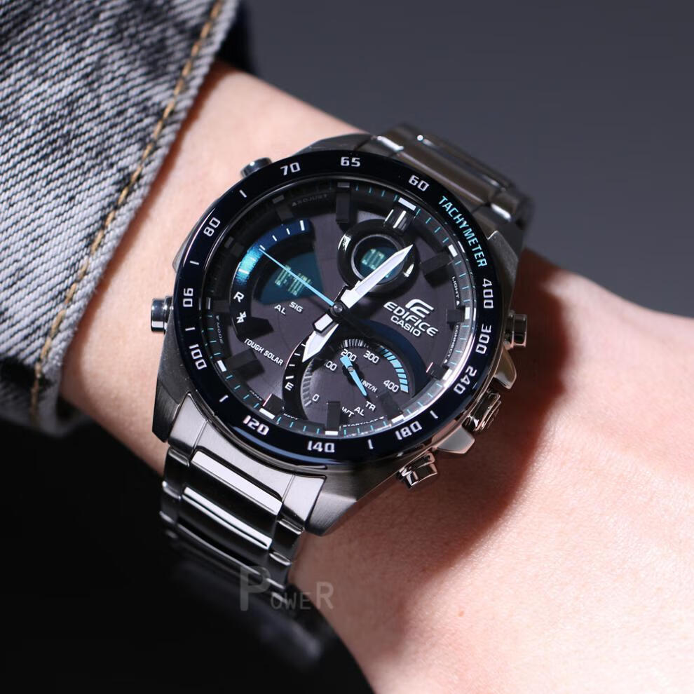 卡西欧(casio)手表男edifice农家橡树八角时尚蓝牙表ecb ecb-900db-1b