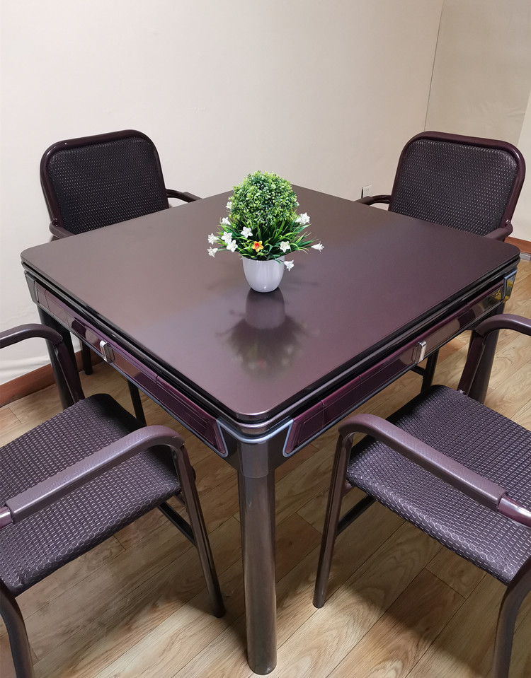 新款智能餐桌两用麻将桌低音电动麻将机全自动家用棋牌室凳子椅子机芯