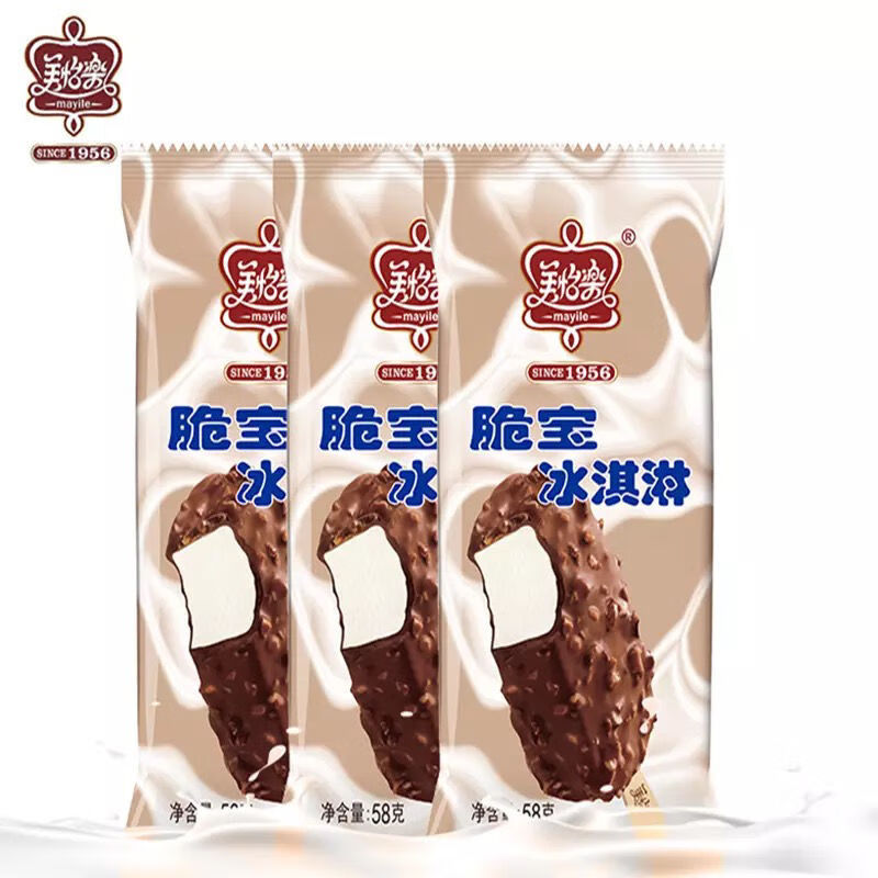 美怡乐经典脆宝冰淇淋炭烧咖啡奶酪雪糕冰棍牛奶巧克力脆皮 经典脆宝