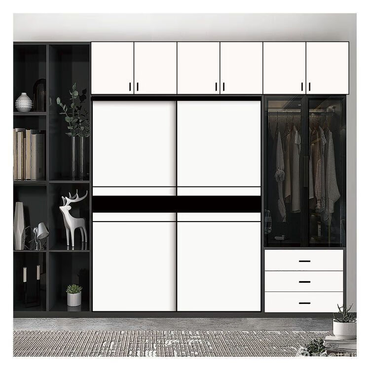 定制衣柜门推拉门移门做滑移门极简耐磨板现代简约北欧衣橱门柜门不做