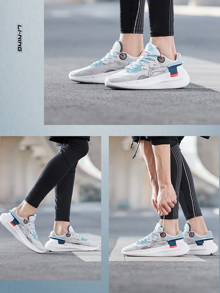 中国李宁男鞋跑步鞋夏季透气游侠跑鞋男国潮逍遥慢跑健身运动鞋子男