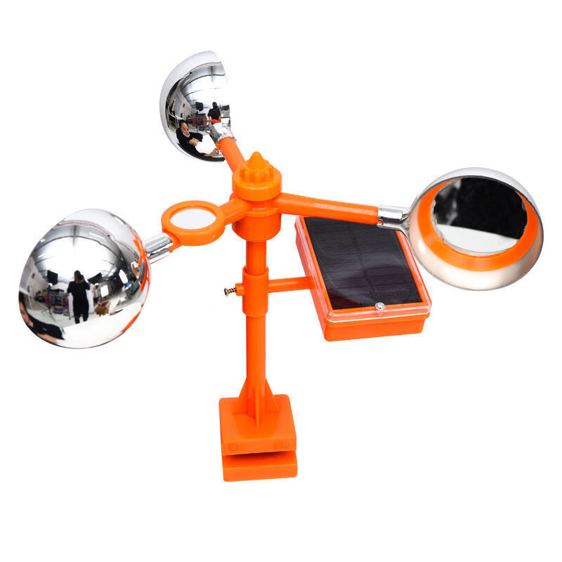 风力太阳能语音农场反光惊鸟器卫亮网状三色多棱面镭射24语音果园专用