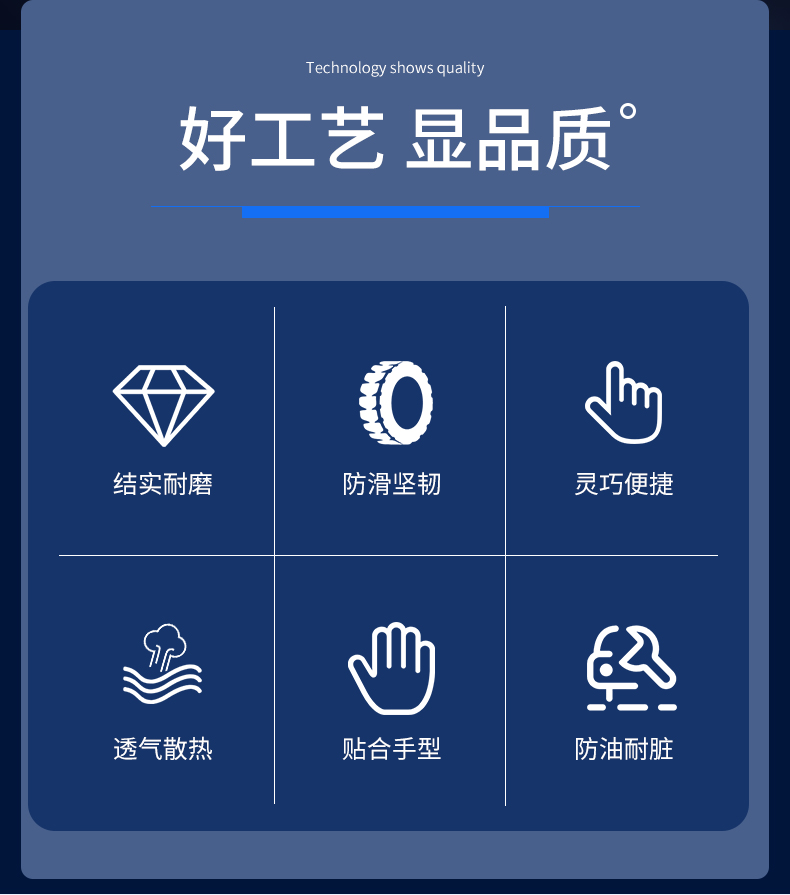 手套劳保耐磨工作防水乳胶橡胶丁晴防滑胶皮工地干活加厚工业防油现货