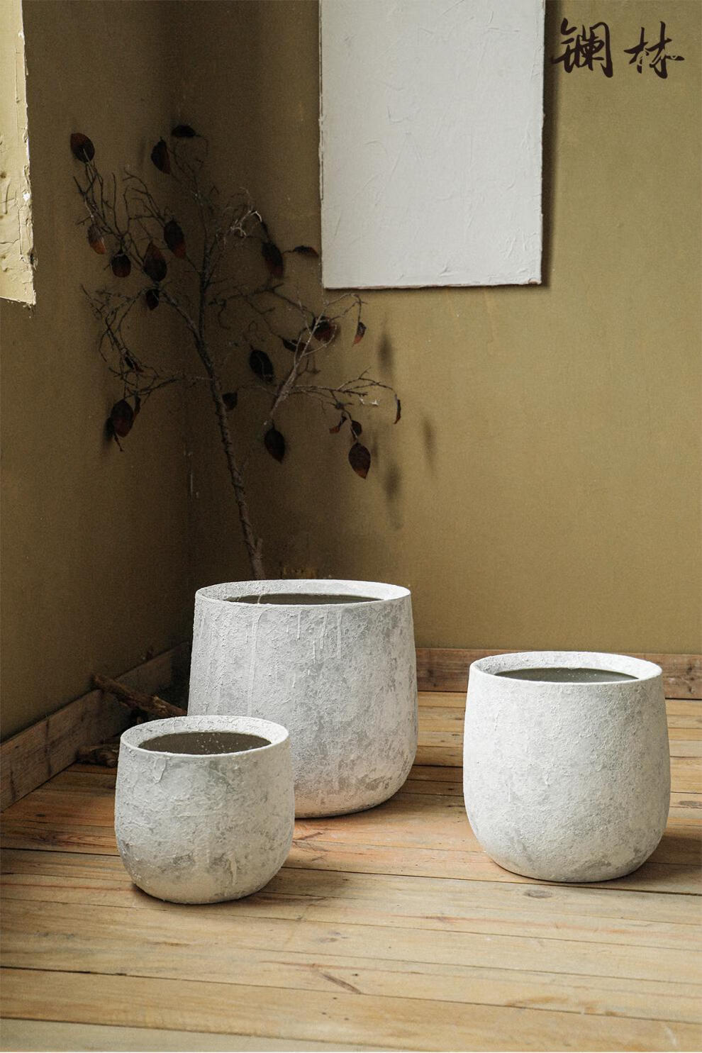 特大花盆陶瓷花盆白色粗陶瓷盆阳台绿植种树盆新款客厅北欧现代落地大