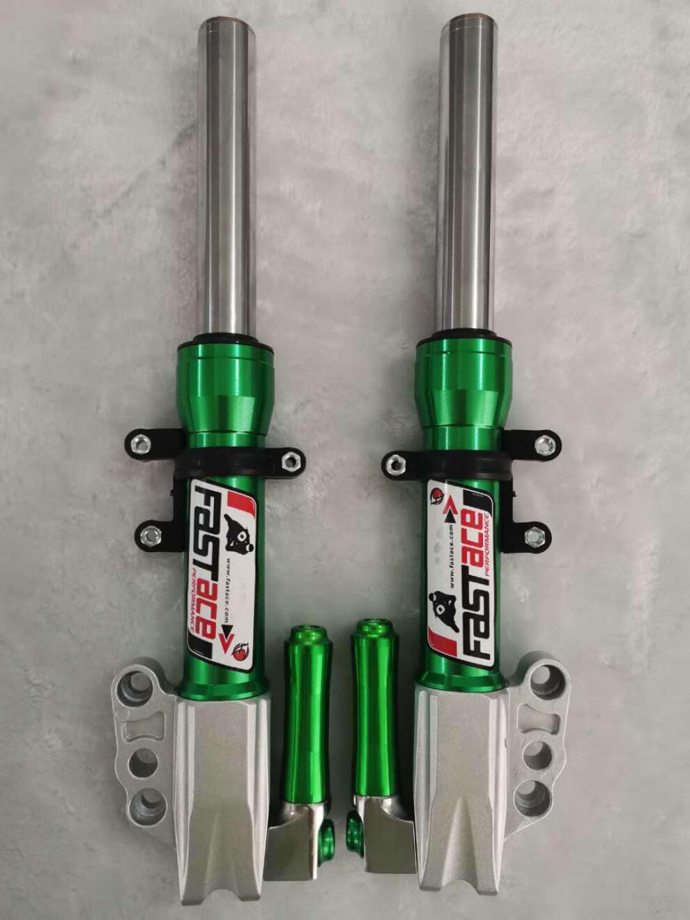 法斯特30芯前减震避震器福喜鬼火电摩战速巧格改装前减红色款380长度