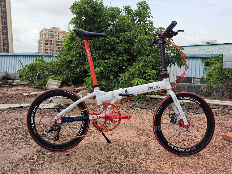 风行kad2018折叠自行车p8成人20寸sp18变速男女单车通勤2021七镀色9速