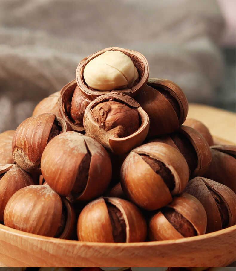 东北特产原味开口熟大榛子500g铁岭坚果炒货零食薄皮干果榛鲜御品甄选