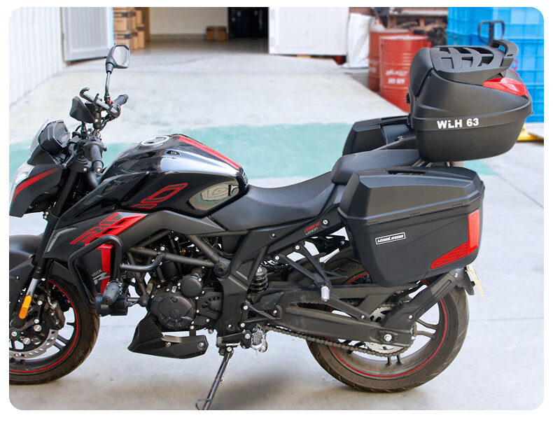 适用于隆鑫无极300r边箱摩托车尾箱通用后备箱子快拆三箱改装侧箱v36