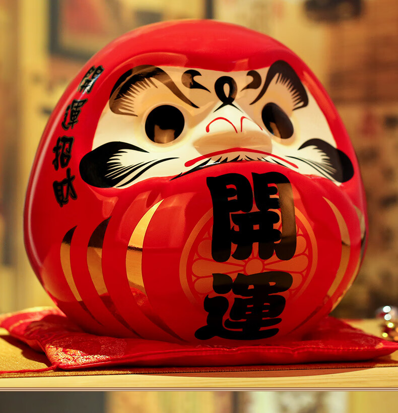 日式达摩摆件日式开运达摩摆件寿司店铺开业礼品创意大号存钱储蓄罐
