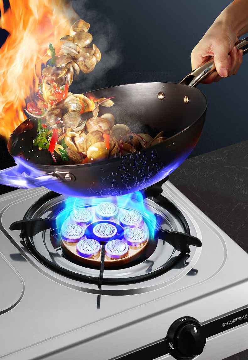 好太太煤气灶双头灶猛火灶天然气灶家用租房节能煤气灶猛火灶 管道