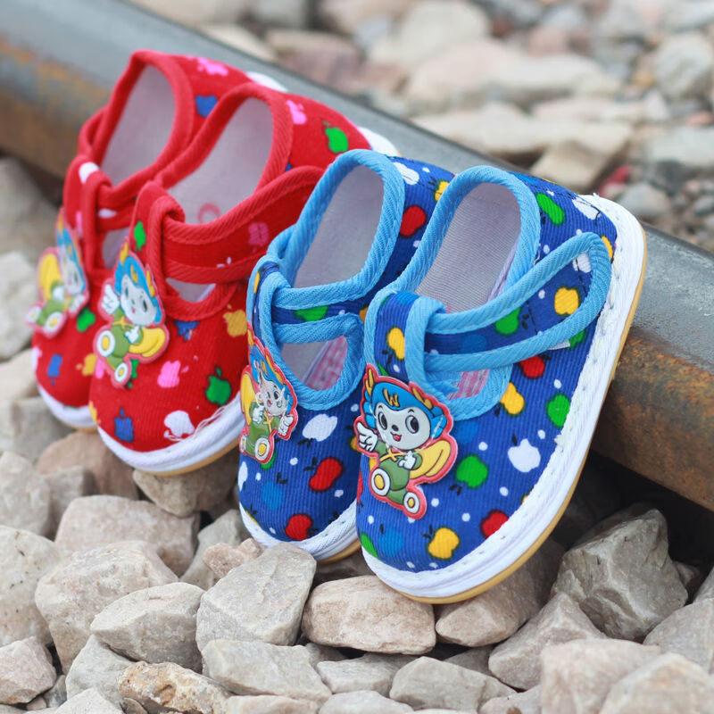 迪士尼disney旗舰宝宝手工布鞋婴儿千层底布鞋夏秋男女学步鞋防滑透气