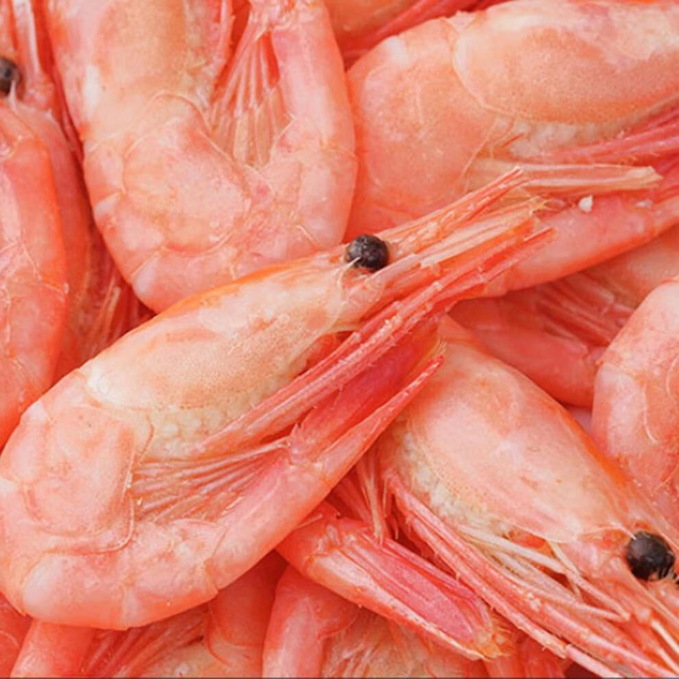 橙臻鲜北极虾甜虾籽虾冰虾刺身头籽腹籽特大号鲜虾大号特大号超大号2