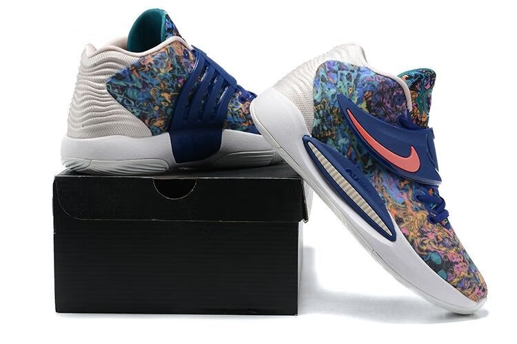 杜兰特14代篮球鞋kd14黑白实战耐磨防滑男女全气垫战靴运动鞋 杜兰特