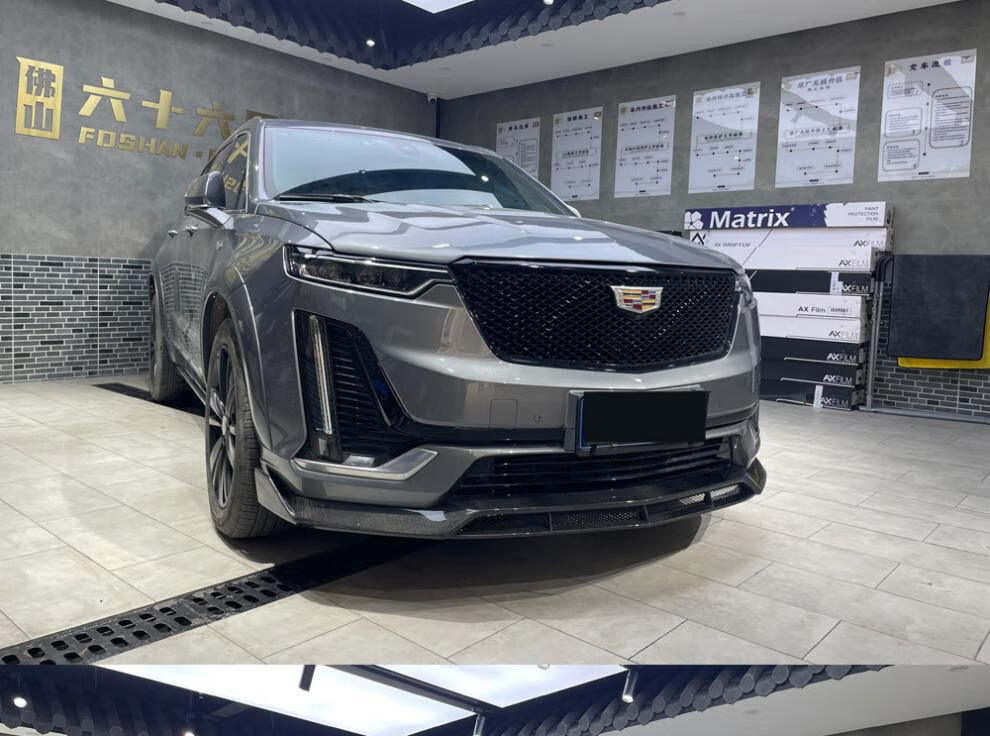 适用于凯迪拉克xt6改装mt运动碳纤维前唇后唇尾翼尾喉宽体包围 xt6