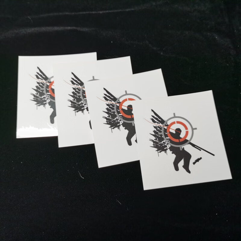 万代六一儿童节礼物csgo游戏周边贴纸印花金属全息高清泰坦高清贴