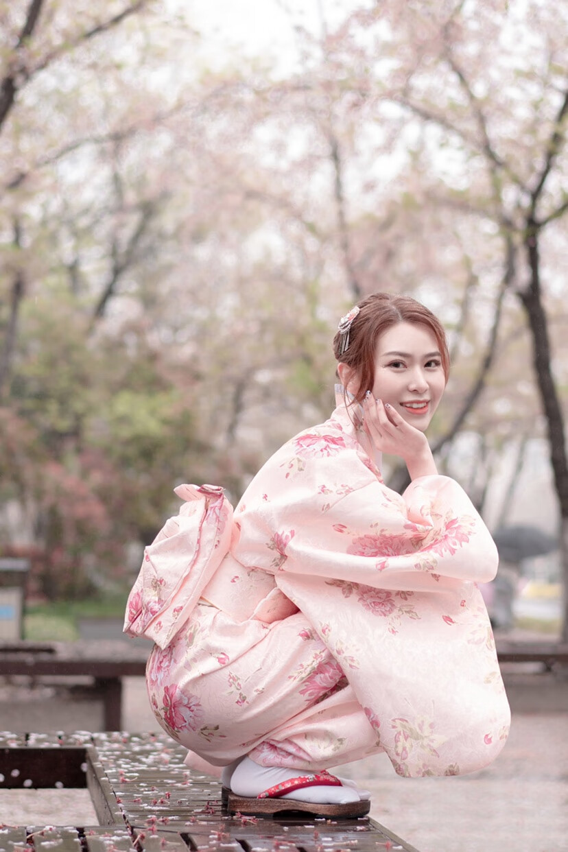 日本女士传统正装长款和服写表演演出舞台日式古装服饰日本高中校服皇