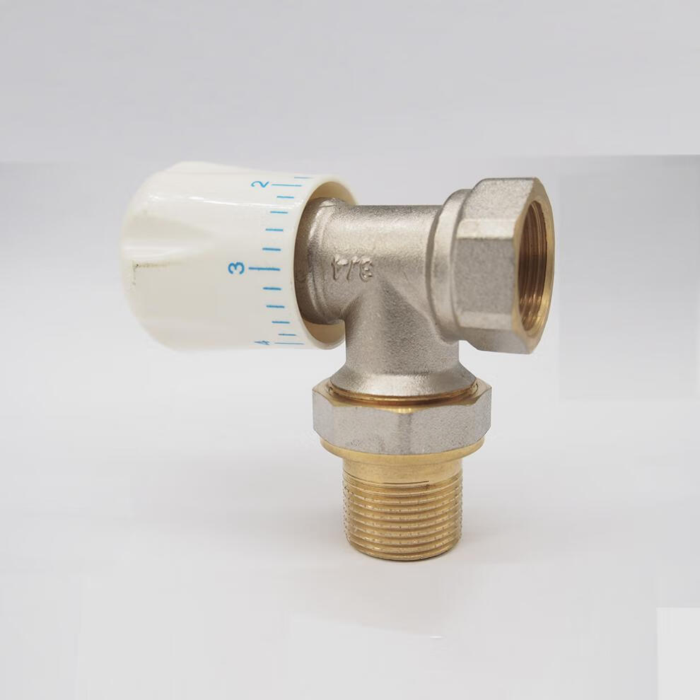 科勒京 调节阀暖气片温控阀全铜6分20直阀角阀4分15内外丝散热器调温3