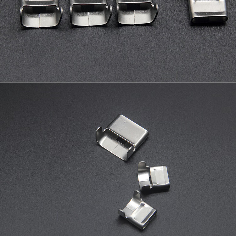 kelekel304不锈钢扎带扣钉卡扣牙型螺丝型打包扣固定抱箍金属活扎扣卡