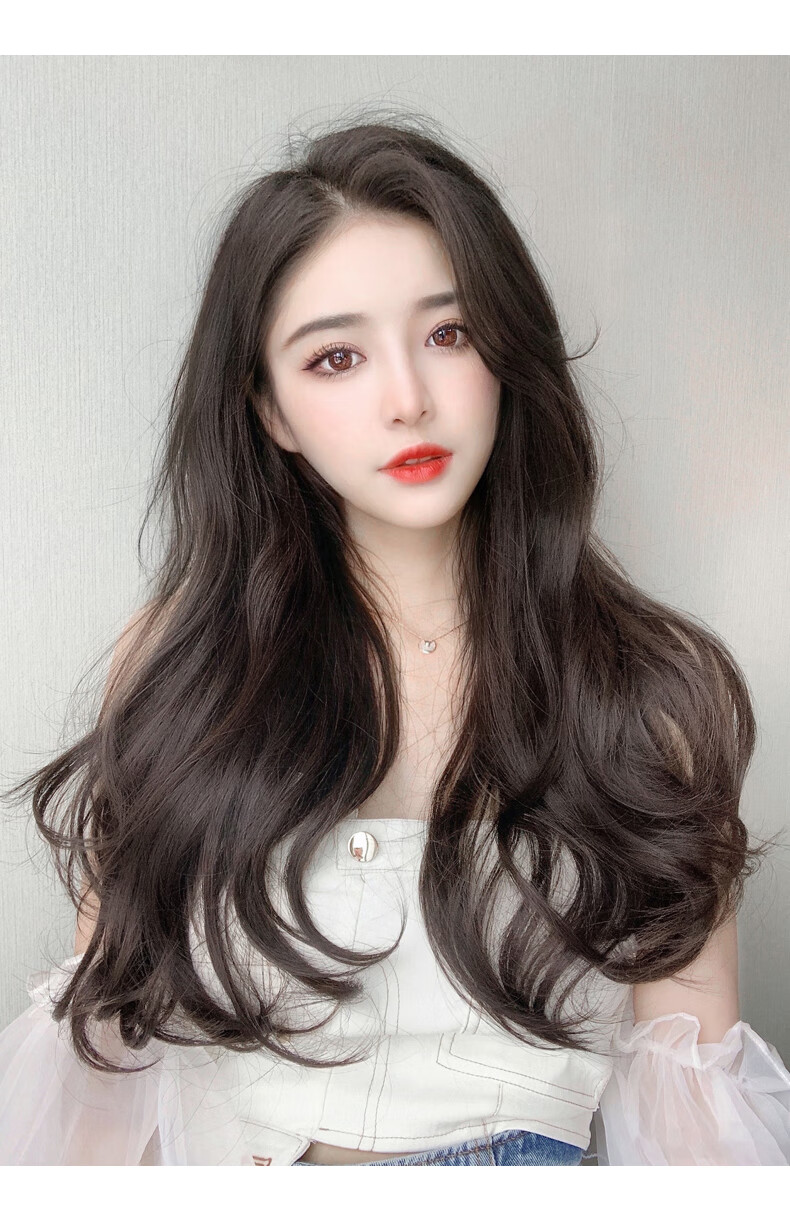 2022新款卷发假发片三片式增发量蓬松大波浪仿真假发女长发隐形接发