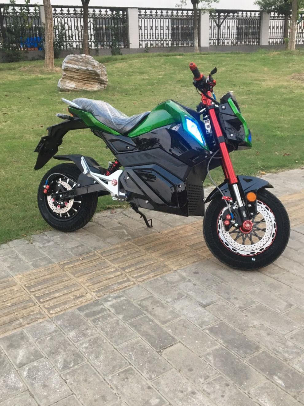 小猴子z6电摩电动车m5中置高速大功率改装酷车72v电动摩托车96v1200瓦