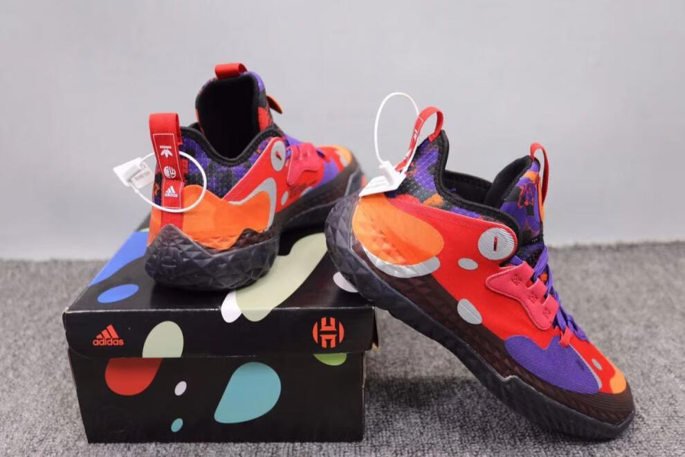 哈登5代篮球鞋hardenvol5发冰粉色男子低帮耐磨实战战靴荧光绿boost大