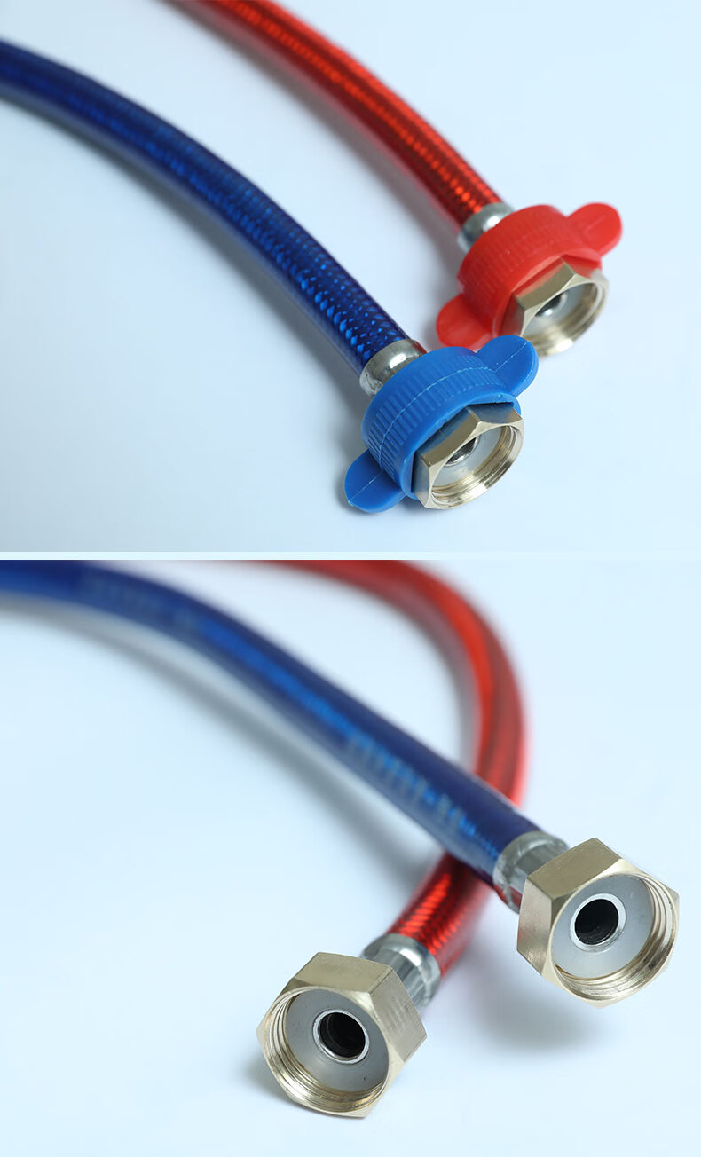 水管冷热4分高压热水器马桶进水软管金属编织爆水龙头软连接管不锈钢