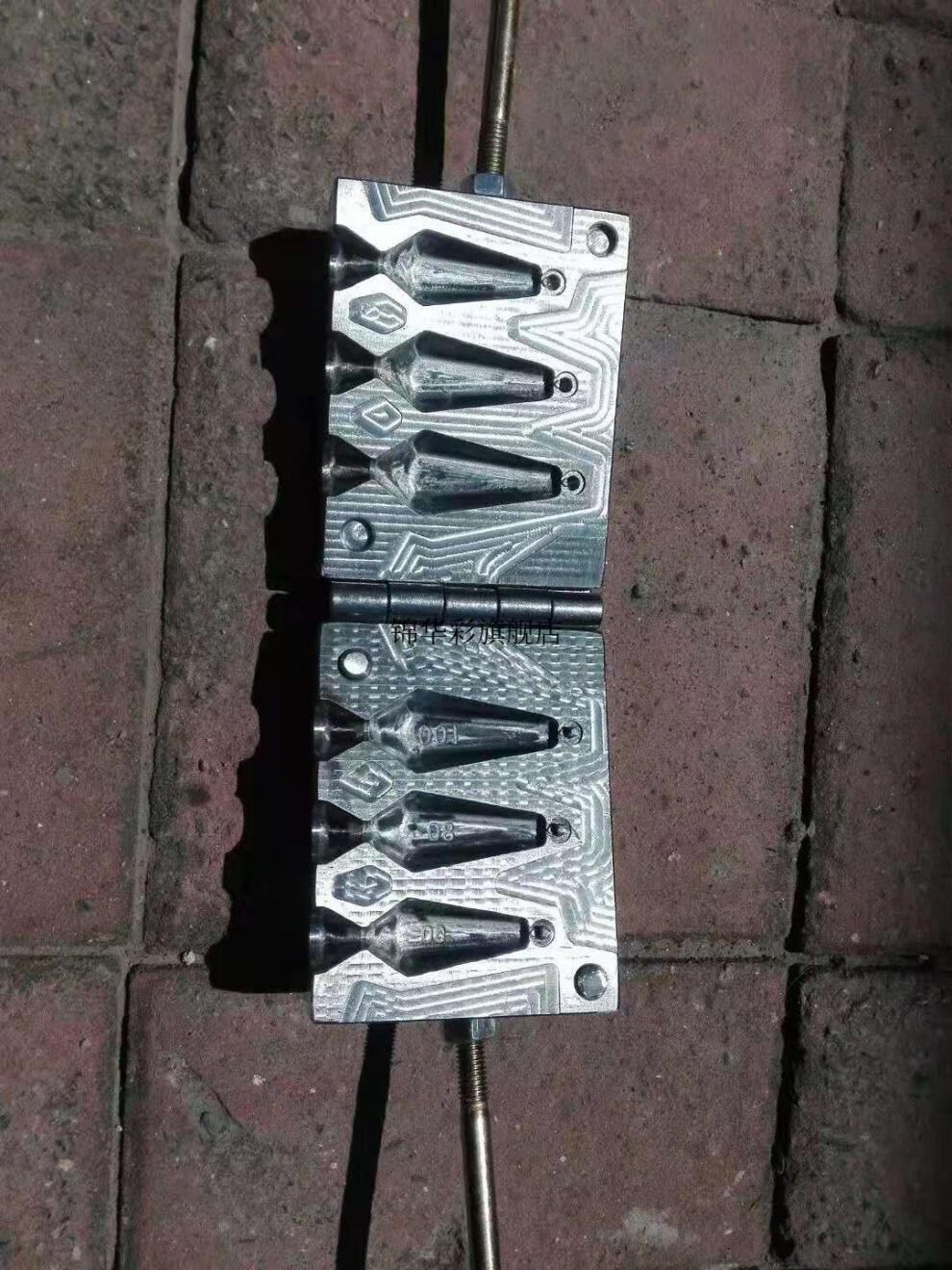 铅坠模具铅坠模具海钓坠水滴六角坠钓鱼坠挂环坠垂钓打鳖入水快4050各