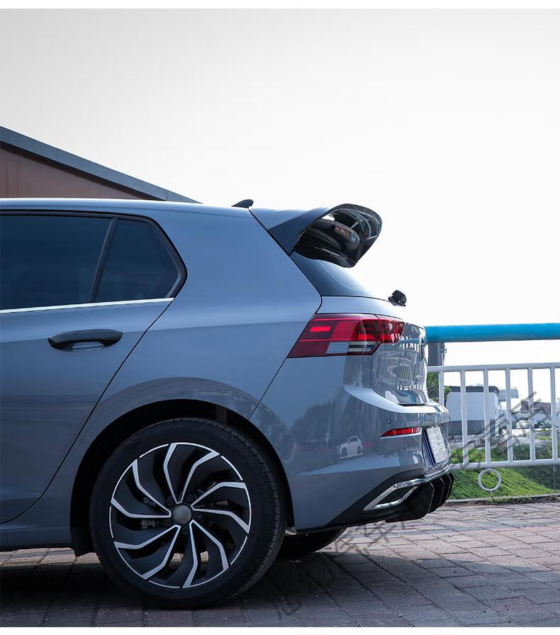 碳纤维顶翼 适用大众八代高尔夫8尾翼改装件gti rline定风翼 gti车型