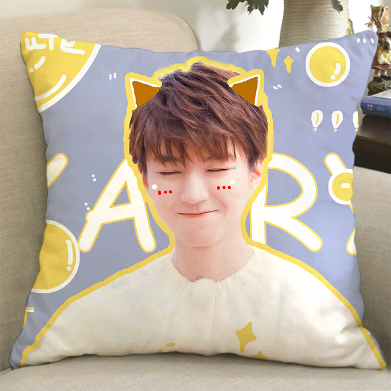 王俊凯抱枕双面可爱被子两用人形公仔应援周边生日礼物枕头 11 高雅