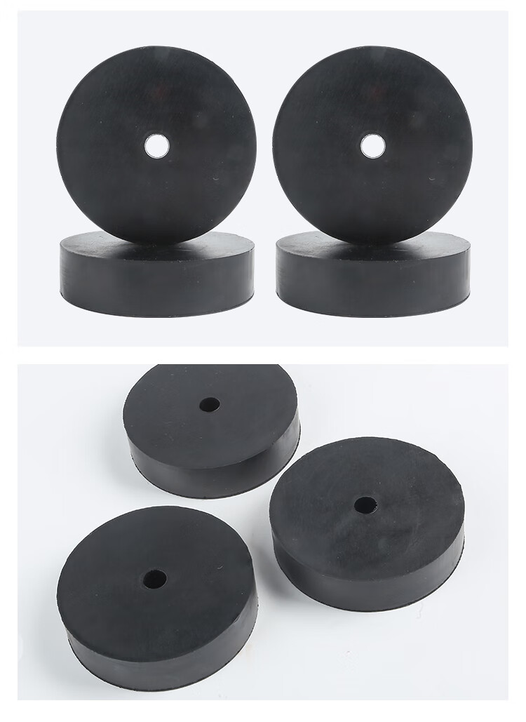 定制圆形橡胶垫高弹减震胶垫水泵缓冲垫空调外机工业机械设备垫高块