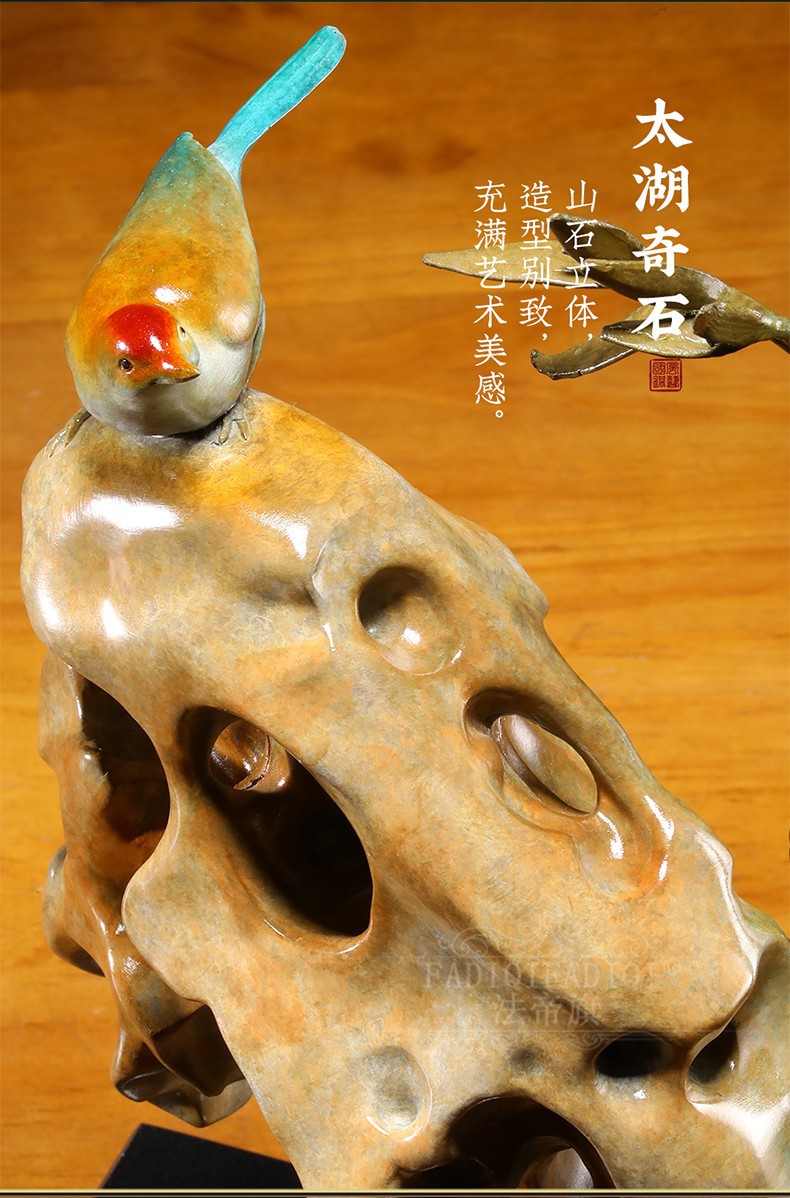 全铜竹子摆件客厅玄关乔迁礼品植物工艺品雕塑酒店大堂艺术品装饰品