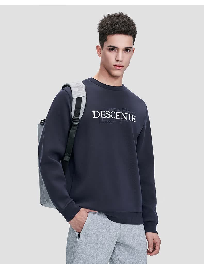 descente迪桑特element男子针织套头卫衣d2131iht71藏青色nvl17596a