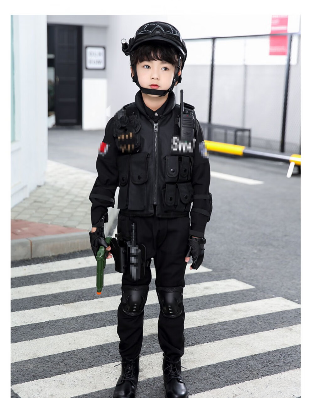 菲凡阁特种警察儿童服装儿童警察服官服装备服装秋冬男女童套装儿童款
