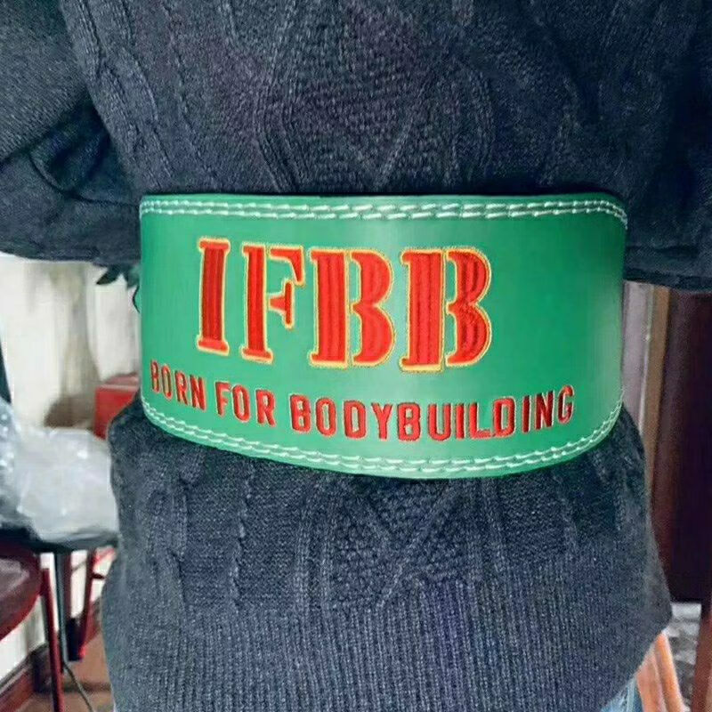 力量举腰带 ifbb腰带护腰带健身深蹲硬拉力量举健美护腰真牛皮训练