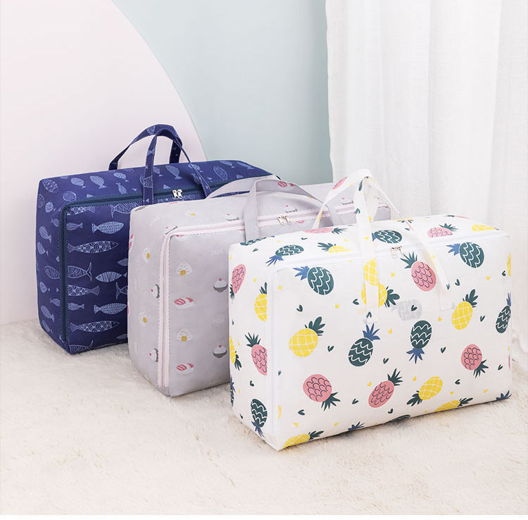 幼儿园装被子收纳袋子衣物整理大号家用大容量棉被搬家行李打包袋灰色